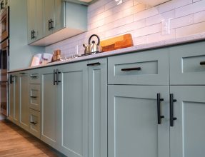 Bamboo Shoots: A Sophisticated Soft Blue-Green for Cabinetry