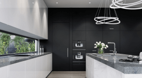 Kitchen in Carbon + Arctic White - Stylelite